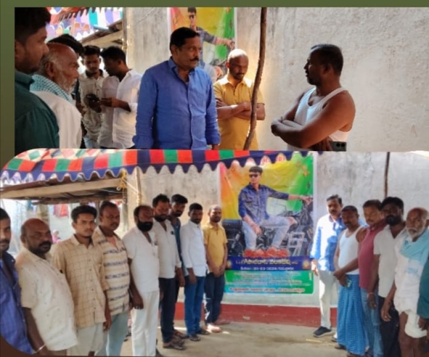 బాధిత కుటుంబాన్ని పరామర్శించిన  కార్యకర్తలు