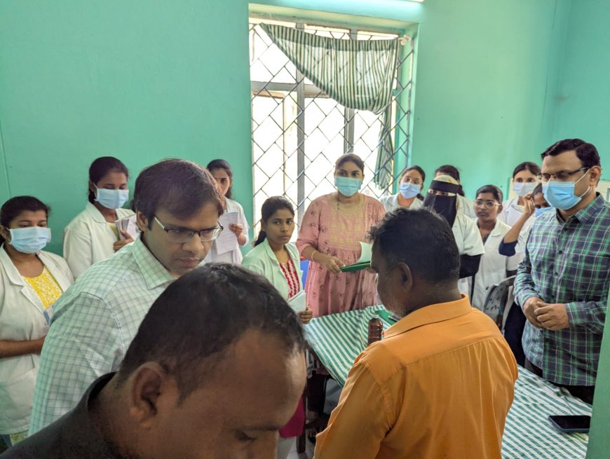 ప్రభుత్వ ఏరియా ఆసుపత్రిని ఆకస్మికంగా తనిఖీ చేసిన జిల్లా కలెక్టర్ అంకిత్