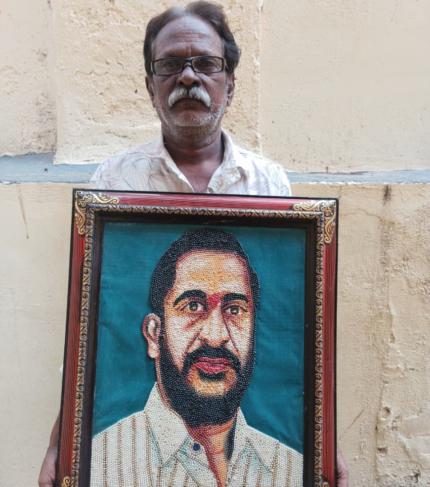 అభిమానం చాటుకున్న కళాకారుడు