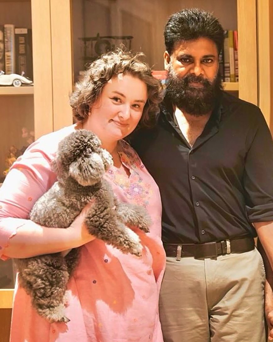 Pavan Kalyan with wife Anna Lezhneva wonderfull pick