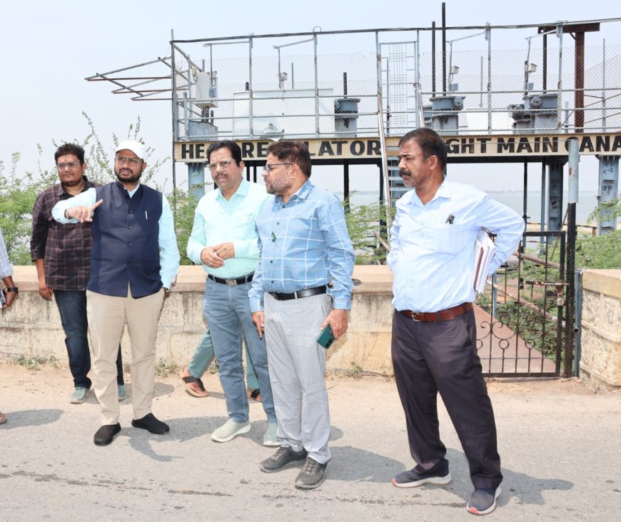 సాగునీటి ప్రాజెక్టులను సందర్శించిన కలెక్టర్. 