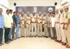 పదవీ విరమణ పొందిన ఆరుగురు పోలీసు అధికారులను ఘనంగా సత్కరించిన జిల్లా పోలీస్ కార్యాలయ అధికారులు
