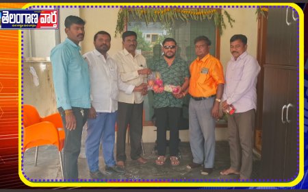 మార్కెట్ చైర్మెన్ వేణారెడ్డి ని పరామర్శించిన ప్రెస్ క్లబ్ సభ్యులు