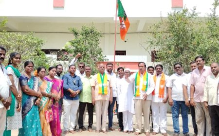 సూర్యాపేట పట్టణంలో ఘనంగా భారతీయ జనతా పార్టీ (BJP) ఆవిర్భావ దినోత్సవ వేడుకలు!