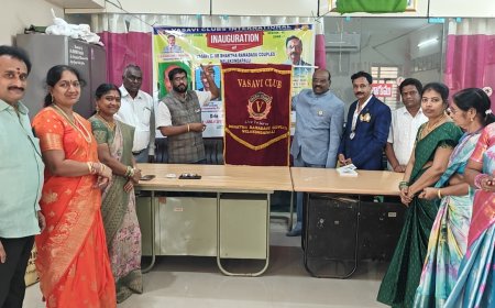 నేలకొండపల్లి లో వాసవి క్లబ్ నూతన కార్యవర్గం