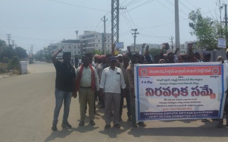 సమస్యలు పరిష్కరించేంతవరకు సమ్మె ఆగబోదు. ఆర్టీజన్ కార్మికులు 