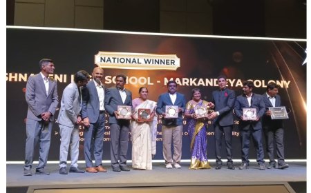 గోదావరిఖని  కృష్ణవేణి విద్యాసంస్థలకు జాతీయ స్థాయి ప్రథమ అవార్డు