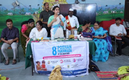 పోషకాహారం  చిన్నారుల ఆరోగ్యానికి పునాది:  జిల్లా కలెక్టర్ చాహత్ బాజ్ పాయి