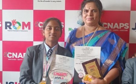 నేషనల్ టాలెంట్ టెస్ట్ లో జాతీయ మూడవ ర్యాంక్ సాదించిన బాలెంల తాత్విక