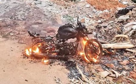 కొనిచ్చిన బైకునే తగలబెట్టిన తండ్రి