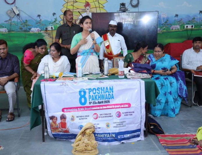 పోషకాహారం  చిన్నారుల ఆరోగ్యానికి పునాది:  జిల్లా కలెక్టర్ చాహత్ బాజ్ పాయి
