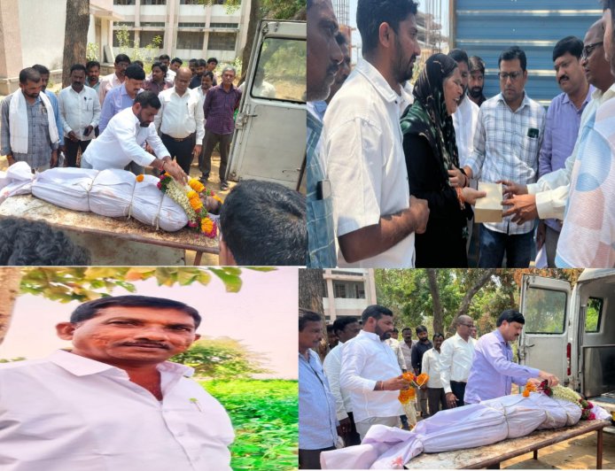 వెలిశాల జిపిఓ మృతి పట్ల తీవ్ర విషాదం