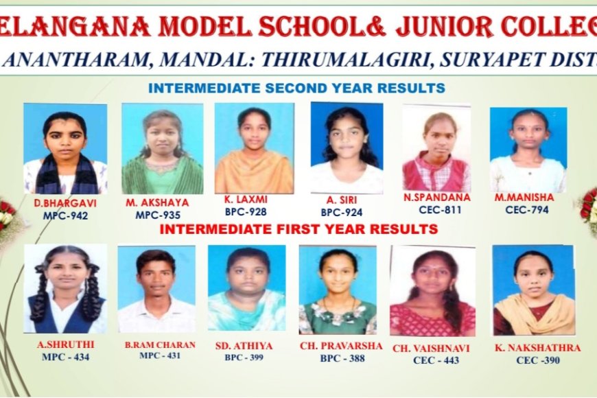 అనంతరం మోడల్ స్కూల్ విద్యార్థుల ప్రభంజనం