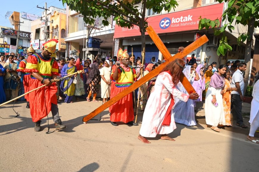భక్తిశ్రద్ధలతో గుడ్ ఫ్రైడే వేడుకలు రెవరెండ్ ఫాదర్ కస్పారెడ్డి 