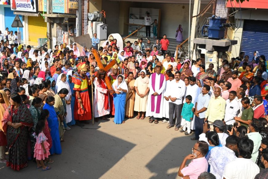 భక్తిశ్రద్ధలతో గుడ్ ఫ్రైడే వేడుకలు రెవరెండ్ ఫాదర్ కస్పారెడ్డి 