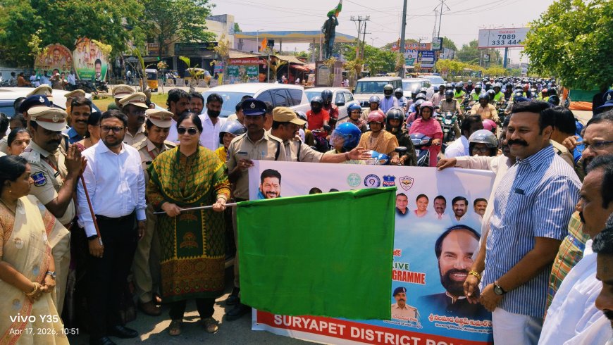 రోడ్డు ప్రమాద రహిత జిల్లాగా తీర్చిదిద్దాలి – జైళ్ల శాఖ డీజి సౌమ్య మిశ్రా 