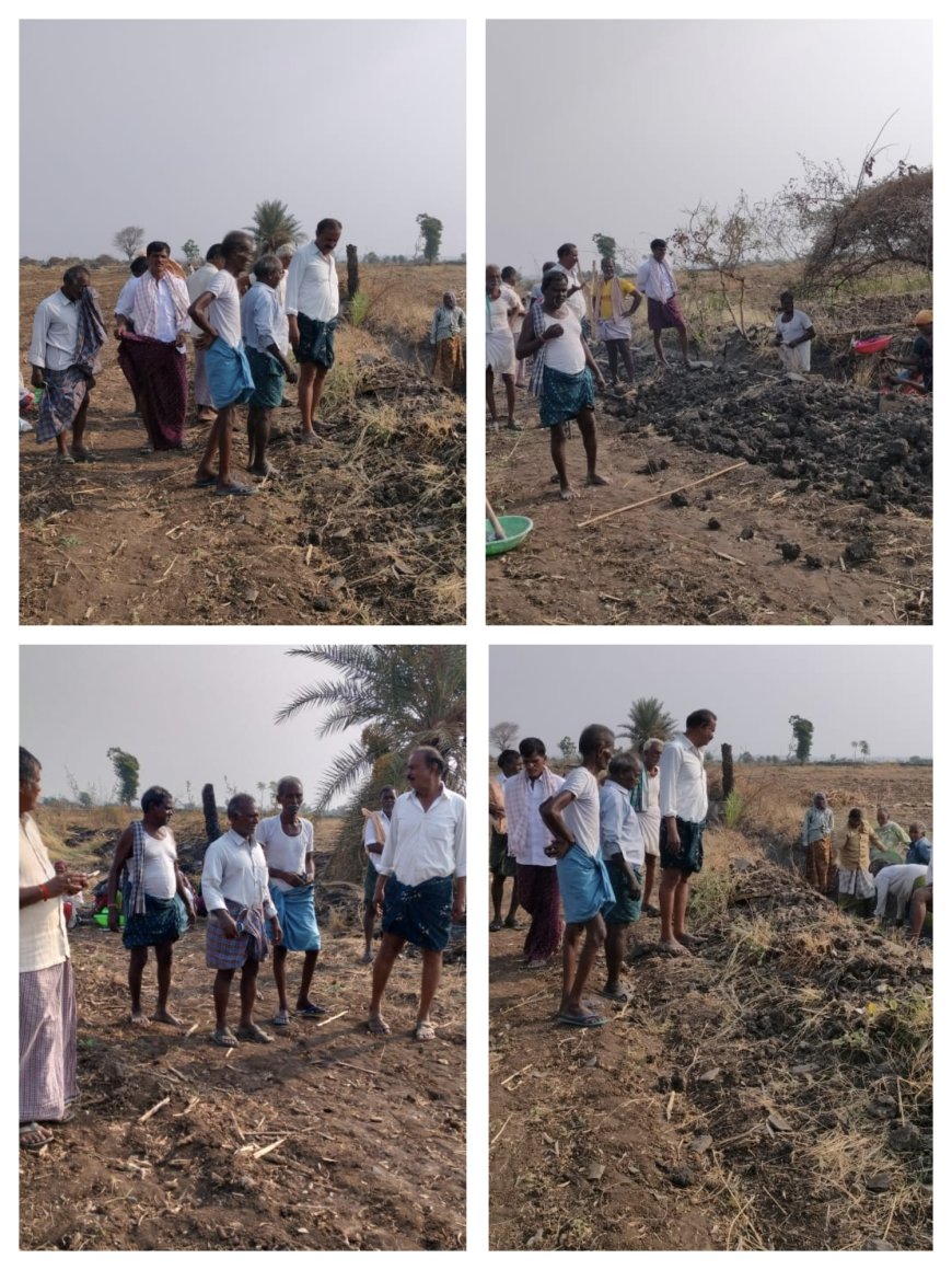 ఉపాధి హామీ పనులను పరిశీలించిన సర్పంచ్ కొత్త వెంకట్ రెడ్డి