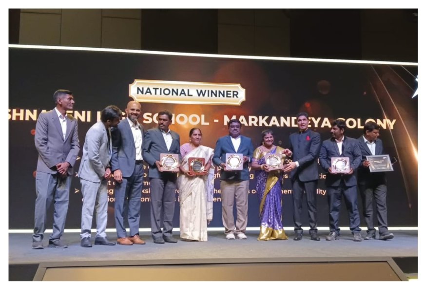 గోదావరిఖని  కృష్ణవేణి విద్యాసంస్థలకు జాతీయ స్థాయి ప్రథమ అవార్డు