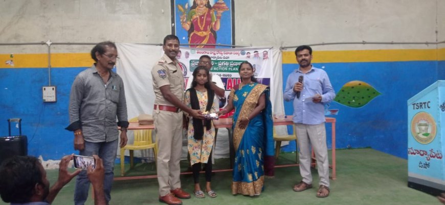 సూర్యాపేట ఆర్టీసీ డిపో ఆధ్వర్యంలో రోడ్డు భద్రతపై అవగాహన సదస్సు..