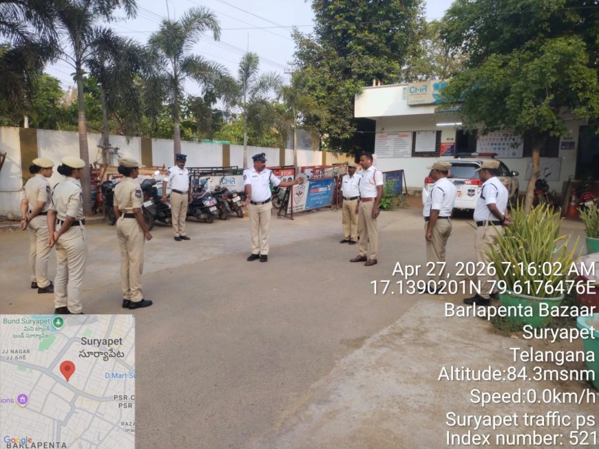 ట్రాఫిక్ విధులపై సిబ్బందికి శిక్షణ..