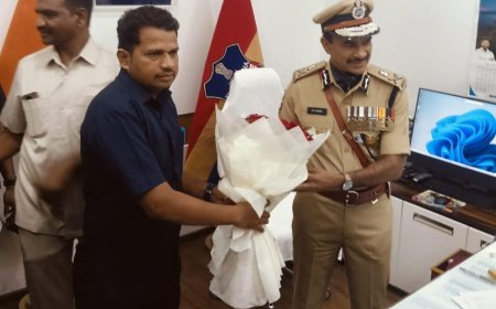 నూతన డీజీపీ ని  మర్యాదపూర్వకంగా కలిసిన గద్వాల హోంగార్డు మహమ్మద్ పాషా