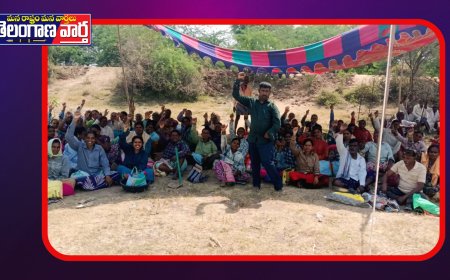 ఉపాధి హామీ కూలీలతో.. వికలాంగుల హెల్పింగ్ సొసైటీ అధ్యక్షుడు సింగారపు రమేష్