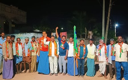 మామిడాల లో బిజెపి శ్రేణుల సంబరాలు