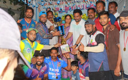 ప్రశాంతంగా ముగిసిన రాష్ట్రస్థాయి క్రికెట్ టోర్నమెంట్