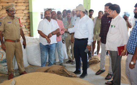 వారంలోగా ధాన్యం కొనుగోలు పూర్తి కావాలి జిల్లా కలెక్టర్