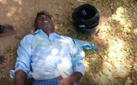 బస్సు లో నుంచి కింద పడి  వ్యక్తి.. మృతి