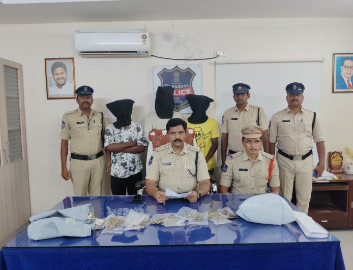 ముగ్గురు  గంజాయి నేరస్థుల అరెస్టు