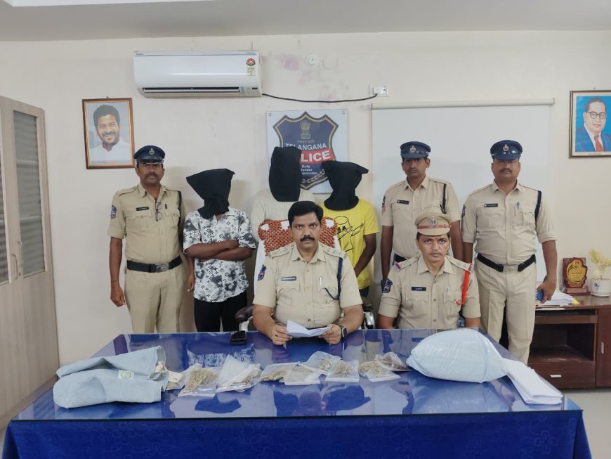 ముగ్గురు  గంజాయి నేరస్థుల అరెస్టు