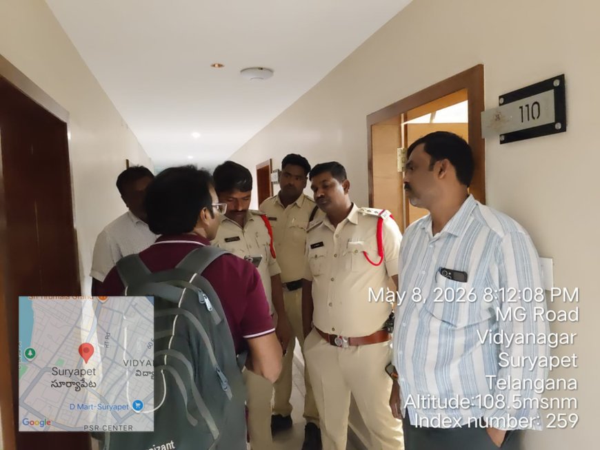 జిల్లా కేంద్రంలో అర్ధరాత్రి తనిఖీలు