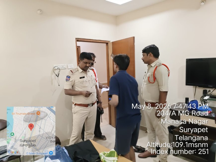 జిల్లా కేంద్రంలో అర్ధరాత్రి తనిఖీలు
