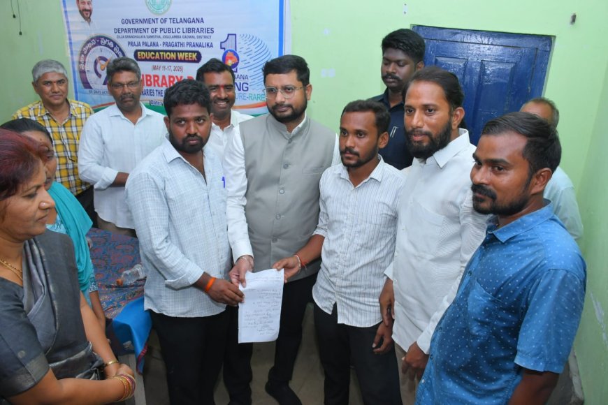 నిర్మాణంలో ఉన్న గ్రంథాలయ భవనంను పూర్తి చేసి పాఠకులకు అందుబాటులోకి తీసుకురావాలి