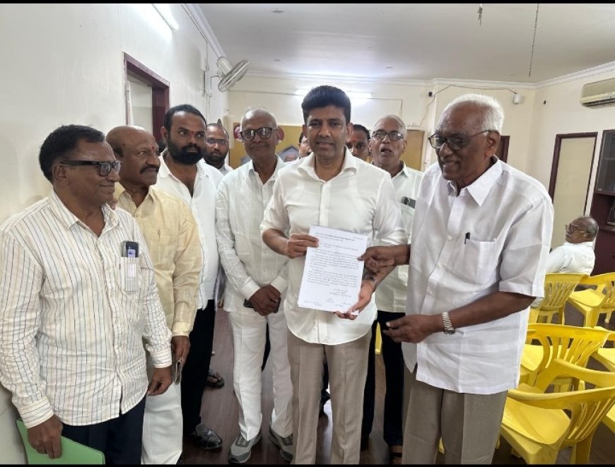 కోదాడ పోస్ట్ ఆఫీస్ భవన నిర్మాణం కోసం""కేంద్ర మంత్రికి వినతి పత్రం