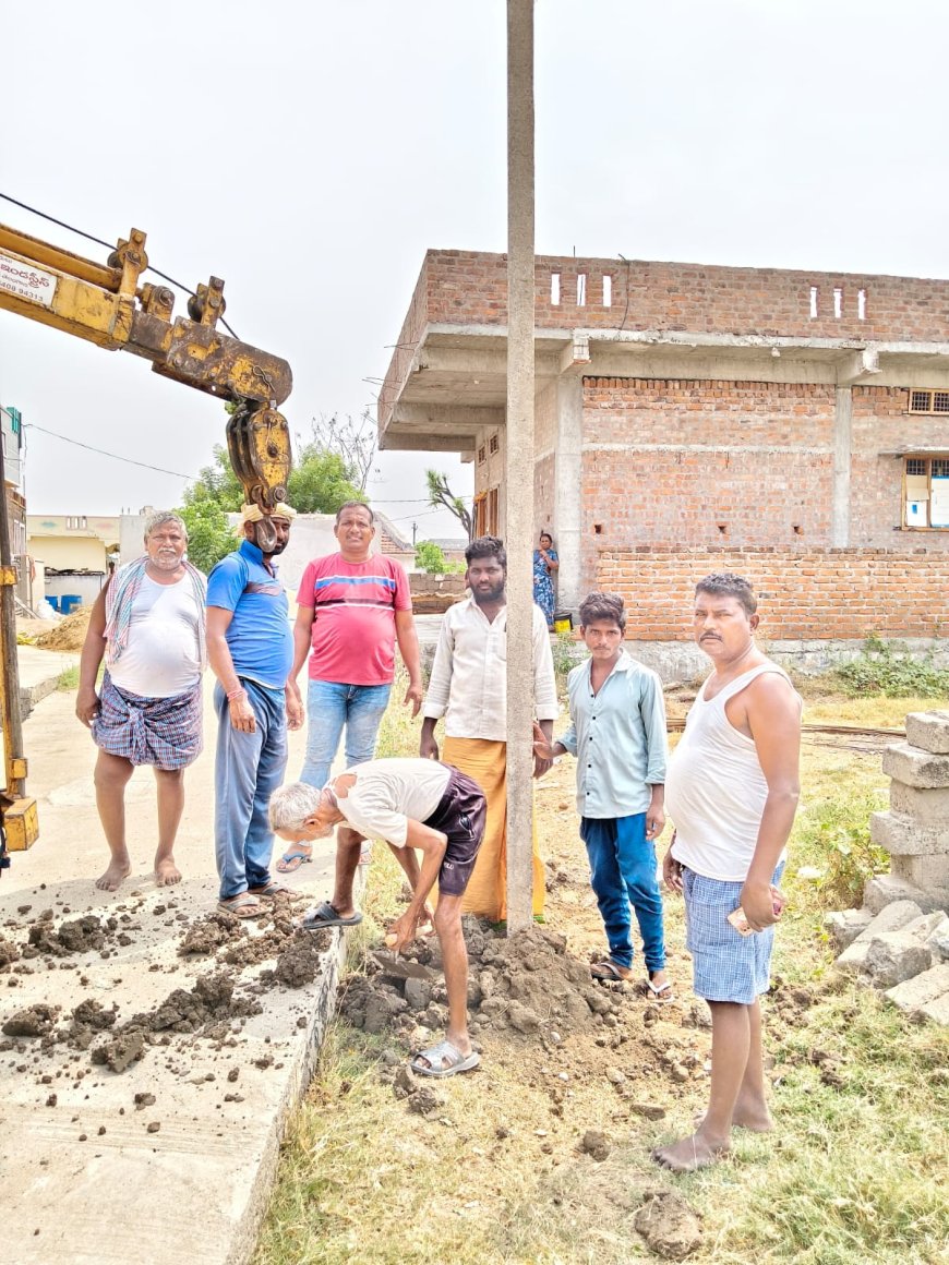 ఎన్నో రోజుల విద్యుత్ సమస్యను పరిష్కరించిన గ్రామ సర్పంచ్