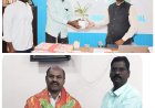 ఎమ్మెల్యే, కలెక్టర్ ను మర్యాదపూర్వకంగా కలిసిన పశు సంవర్దక శాఖ అధికారి వెంకటనారాయణ