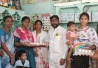 32వ వార్డు శ్రీరాంనగర్ అంగన్వాడీ కేంద్రంలో పౌష్టికాహారం, స్కూల్ యూనిఫామ్స్ పంపిణీ