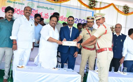 జిల్లా ఎస్పీ కార్యాలయంలో ఘనంగా తెలంగాణ ఆవిర్భావ దినోత్సవ వేడుకలు