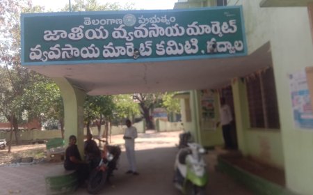 అధికారు లు లేని జాతీయ వ్యవసాయ మార్కెట్ యార్డ్