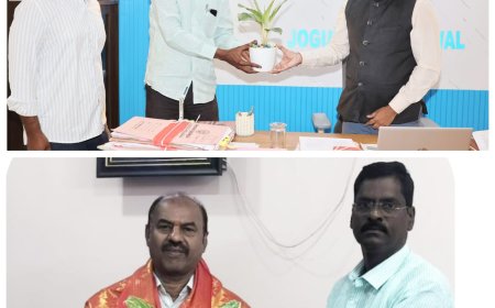 ఎమ్మెల్యే, కలెక్టర్ ను మర్యాదపూర్వకంగా కలిసిన పశు సంవర్దక శాఖ అధికారి వెంకటనారాయణ