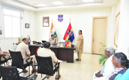  గ్రీవెన్స్ డే కార్యక్రమంలో 18 ఫిర్యాదులు స్వీకరణ : జిల్లా ఎస్పీ శ్రీ టి. శ్రీనివాస రావు, ఐపీఎస్