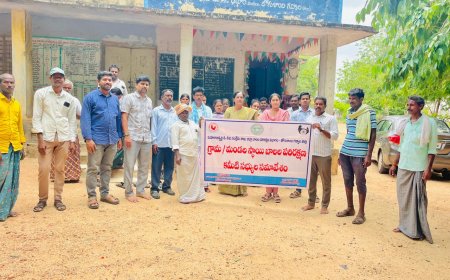 బాల్య వివాహాల నిర్మూలన, పిల్లల రక్షణ భద్రతపై ప్రజలకు అవగాహన కల్పించిన ఎమ్మార్వో నందిని చైల్డ్ ప్రొటెక్షన్ కౌన్సిలర్ సురేష్