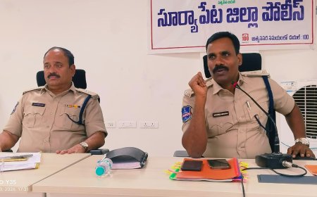 పోలీసు అధికారుల నెలవారి సమీక్షా సమావేశం నిర్వహించిన జిల్లా ఎస్పీ నరసింహ ఐపిఎస్.