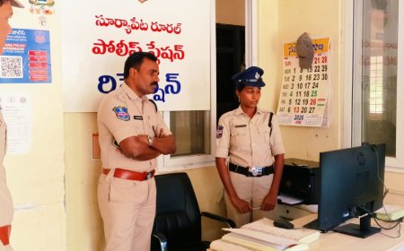సూర్యాపేట రూరల్ పోలీస్ స్టేషన్‌లో ఎస్పీ ఆకస్మిక తనిఖీ