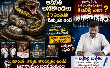 అవినీతి అనకొండలు దేశ సంపదని మెక్కుతూ ఉంటే