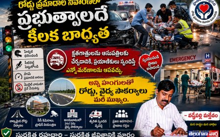 రోడ్డు ప్రమాదాల నివారణలో  ప్రభుత్వాలదే కీలక బాధ్యత