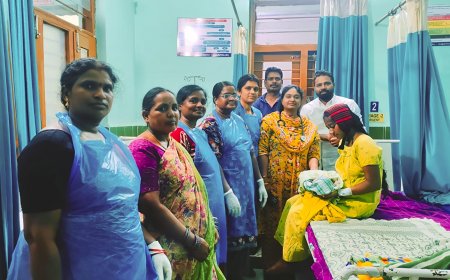 ఆత్మకూరు (ఎస్) పీహెచ్‌సీలో అర్ధరాత్రి కాన్పు: మగబిడ్డకు జన్మనిచ్చిన బాలింత