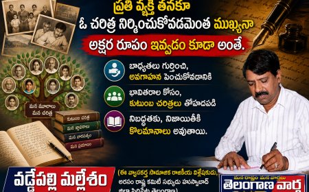 ప్రతి వ్యక్తి తనకూ  ఓచరిత్ర నిర్మించుకోవడమెంత ముఖ్యమో అక్షర రూపం ఇవ్వడం కూడా  అంతే